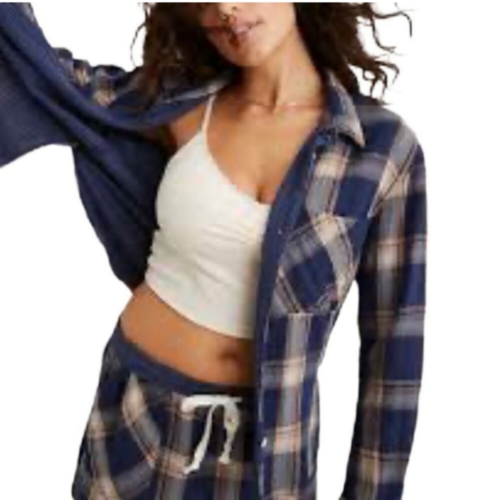 2 Pc Set AERIE Gauzy Cotton Drawstring